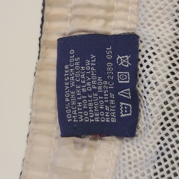 3/$20 US Apparel Black & Tan Hawaiian Print Swim Trunks - Picture 7 of 7